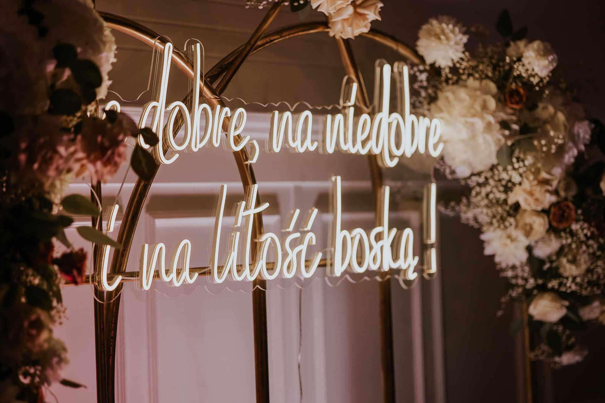 Na dobre, na niedobre i na litość boską! (115x50 cm)